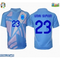 Spania Unai Simon #23 Keeper Hjemmedrakt EM 2024 Kortermet